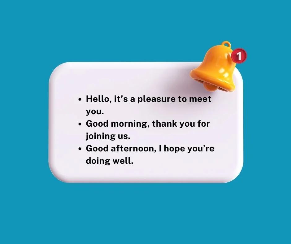 Advanced and professional greetings