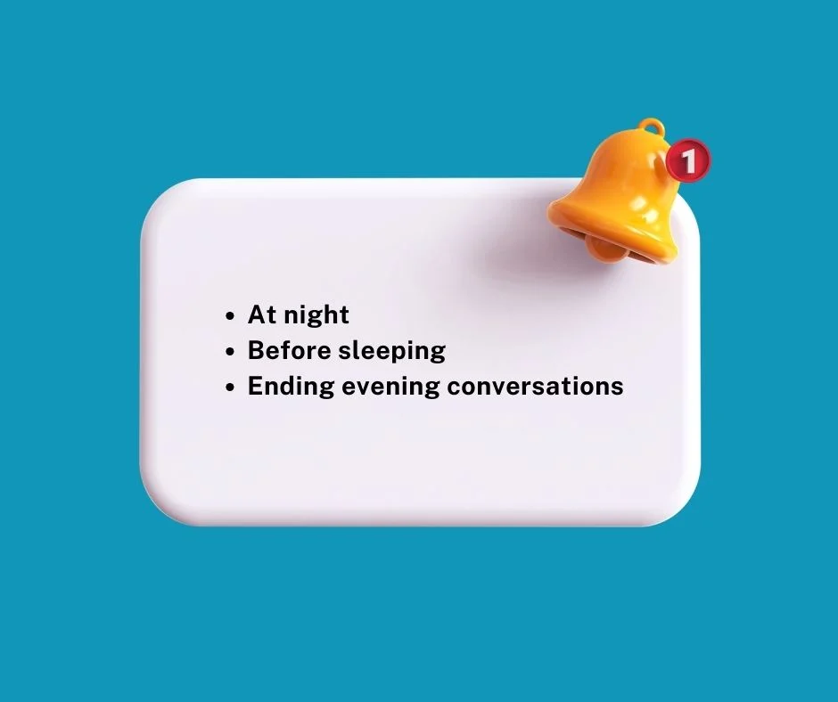 Saying Goodbye Based on Time