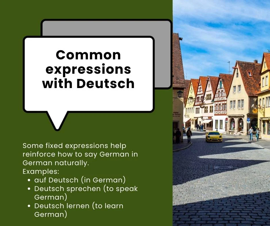 Common expressions with Deutsch