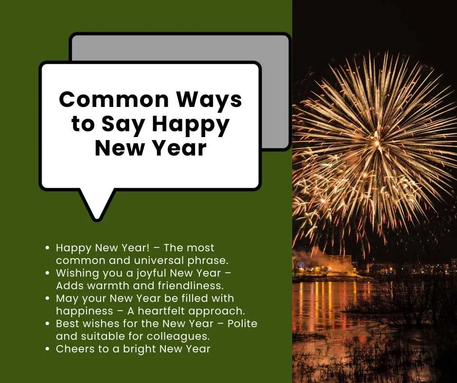 Common Ways to Say Happy New Year