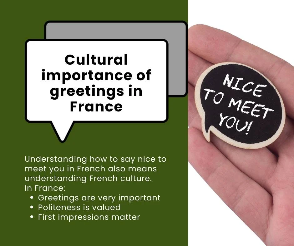 Cultural importance of greetings in France