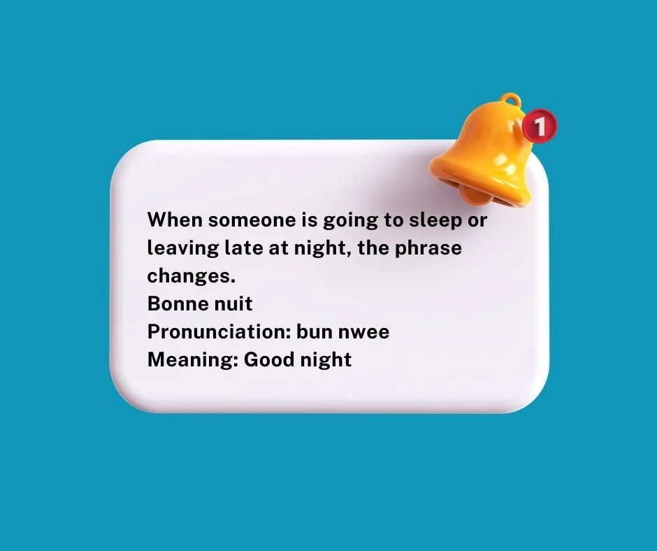 Good Night in French