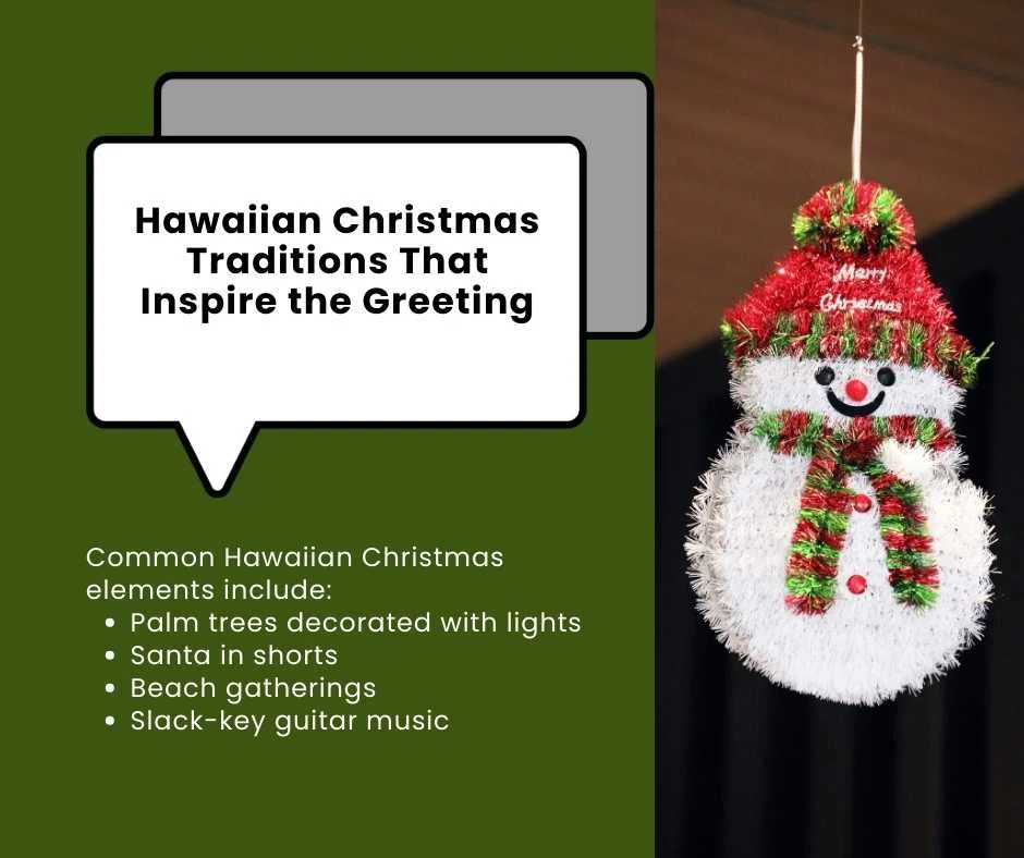 Hawaiian Christmas Traditions That Inspire the Greeting