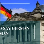 How to Say German in German