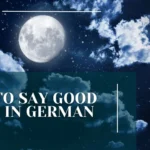 How to Say Good Night in German