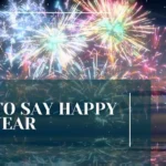 How to Say Happy New Year