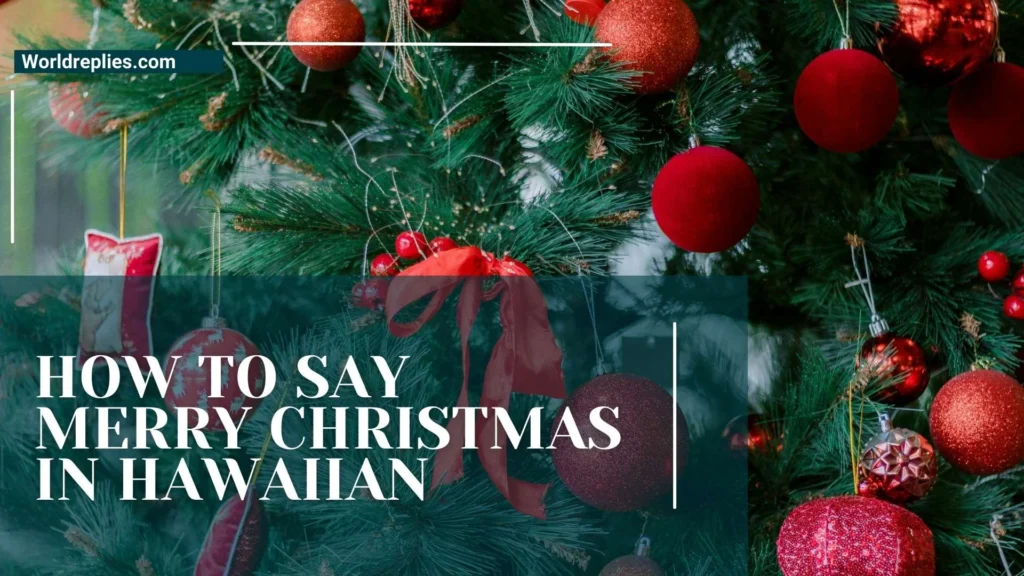 How to Say Merry Christmas in Hawaiian