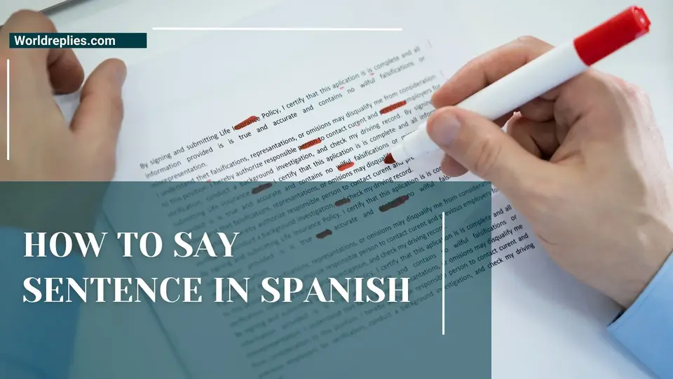 How to Say Sentence in Spanish