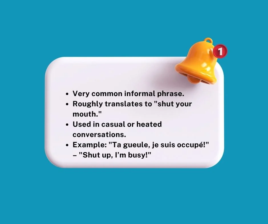 How To Say Shut Up in French Reddit