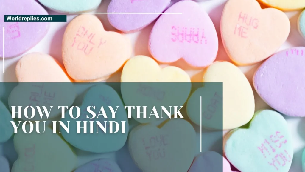 How to Say Thank You in Hindi