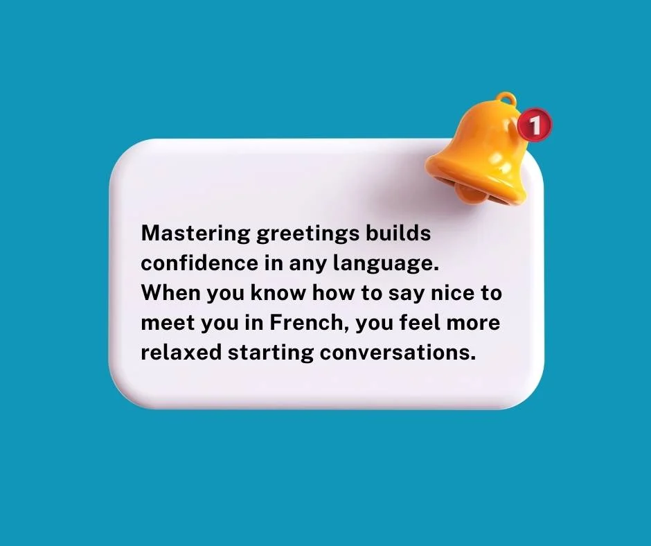 Learning confidence through greetings