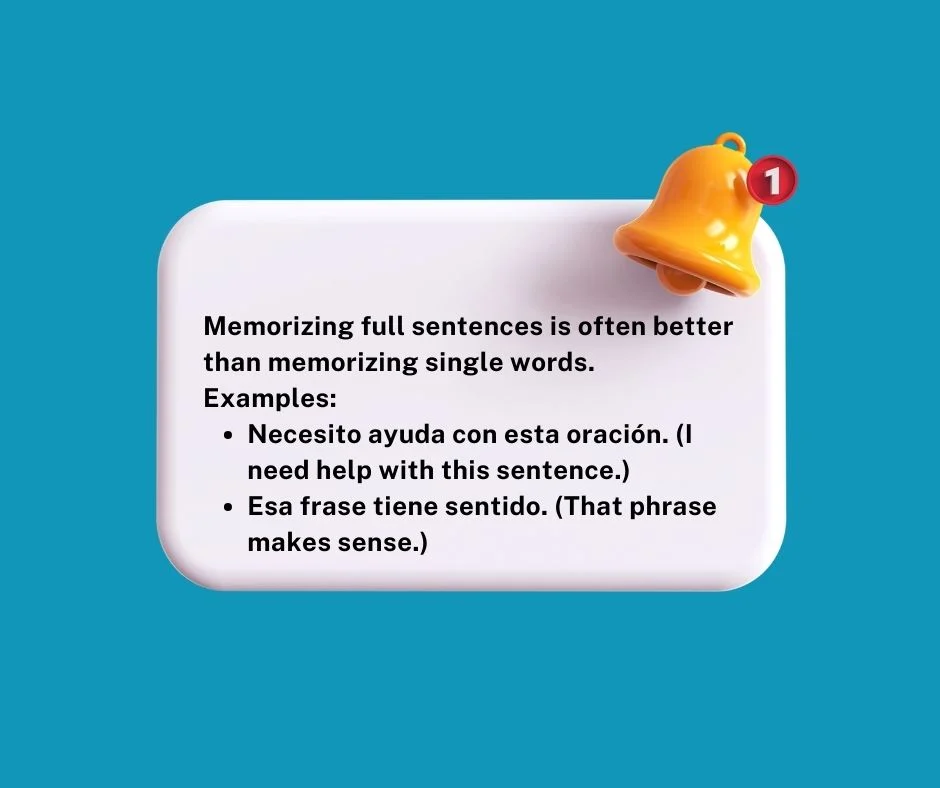 Learning sentences through examples