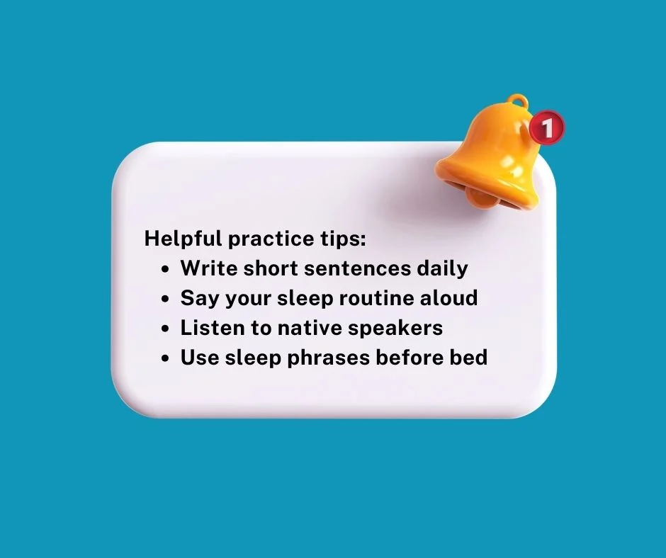 Practicing Sleep Vocabulary Effectively