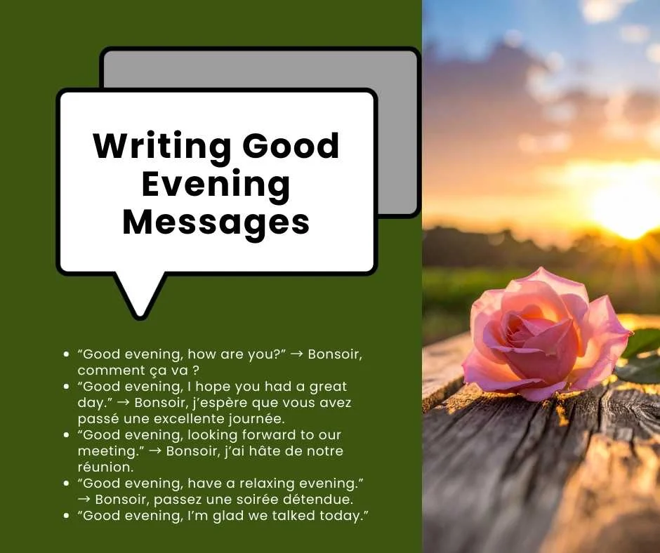 Writing Good Evening Messages