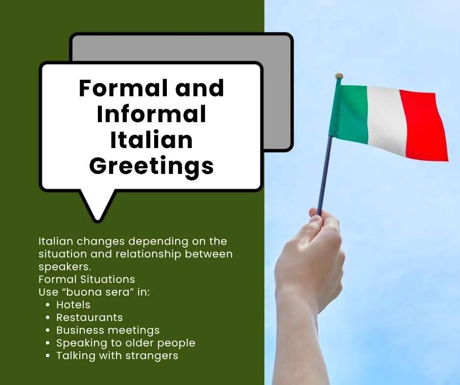 Formal and Informal Italian Greetings
