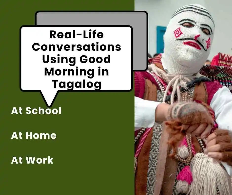 how to say good morning in tagalog