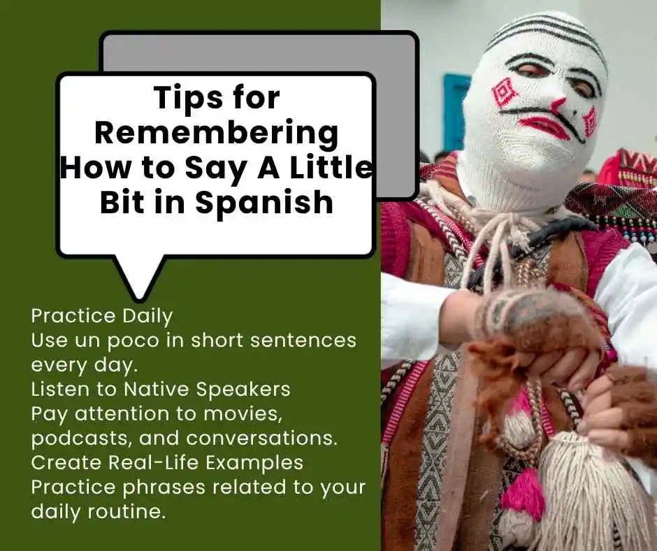 how to say a little bit in spanish
