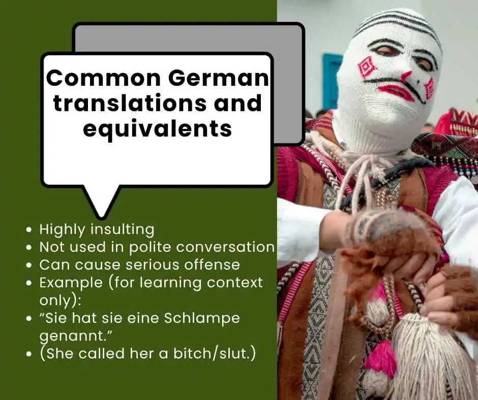 how to say bitch in german