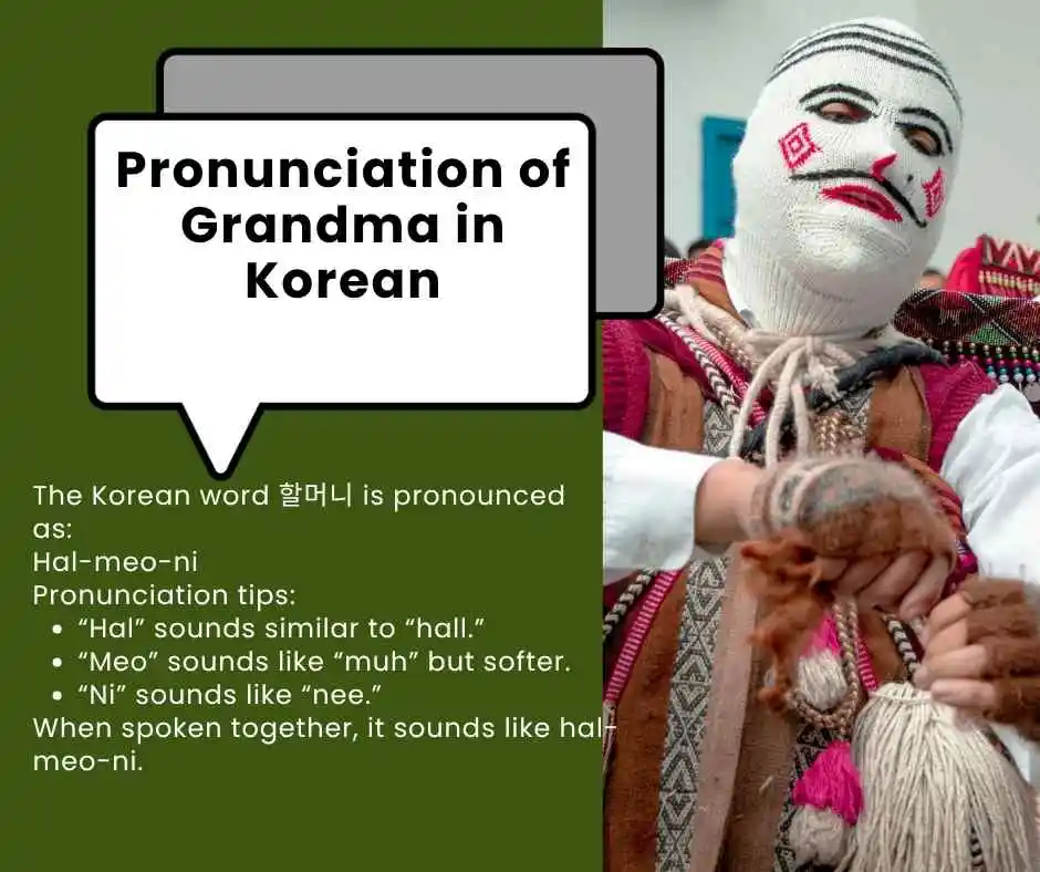 how to say grandma in korean