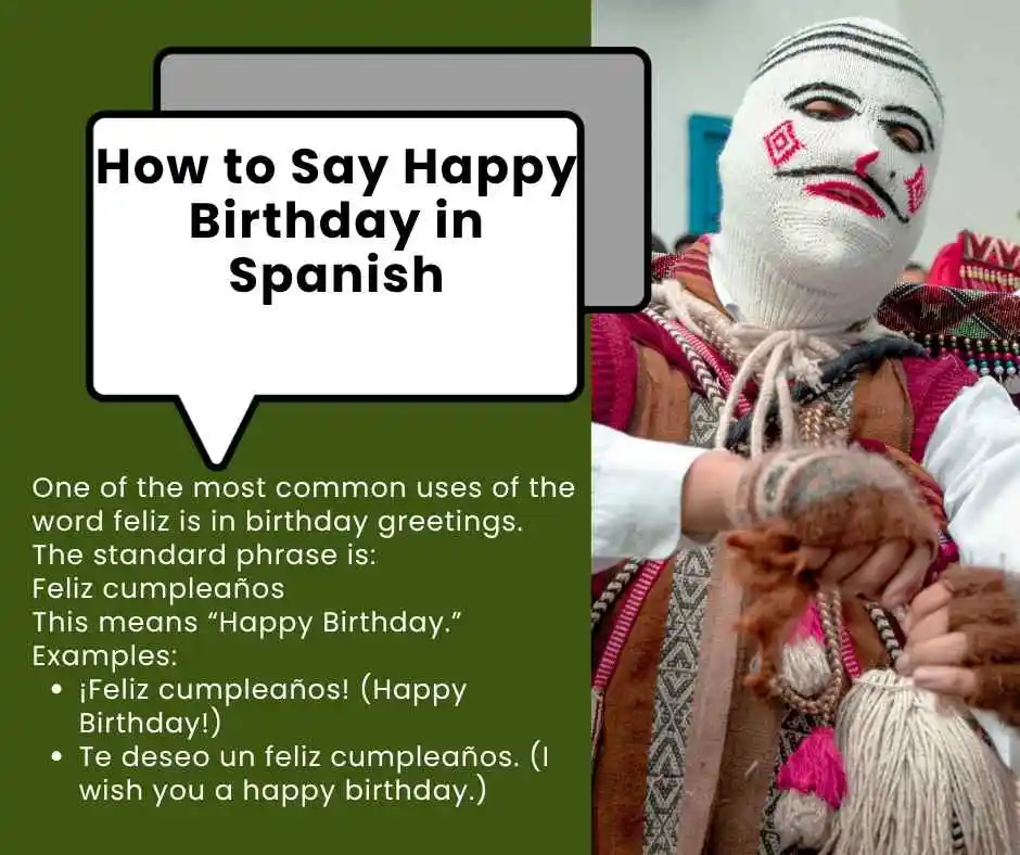 how to say happy in spanish
