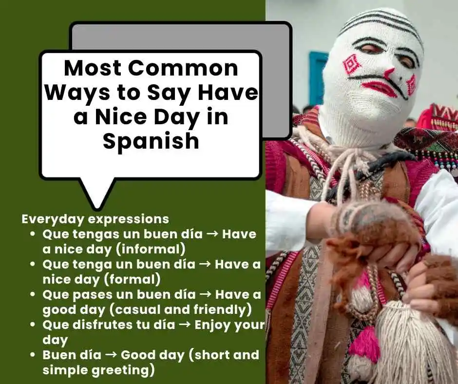 how to say have a nice day in spanish