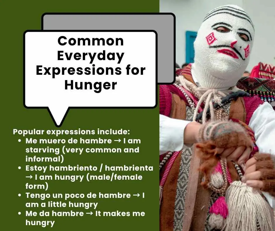 how to say hungry in spanish