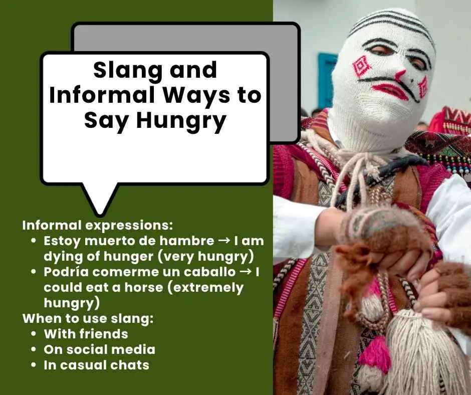 how to say hungry in spanish