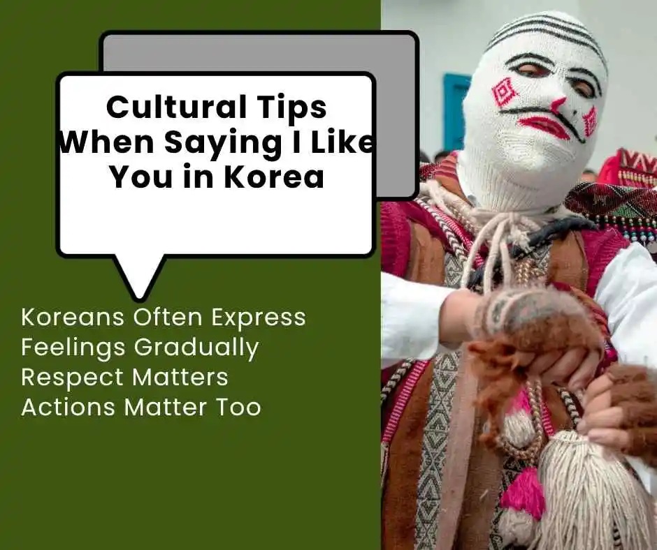 how to say i like you in korean