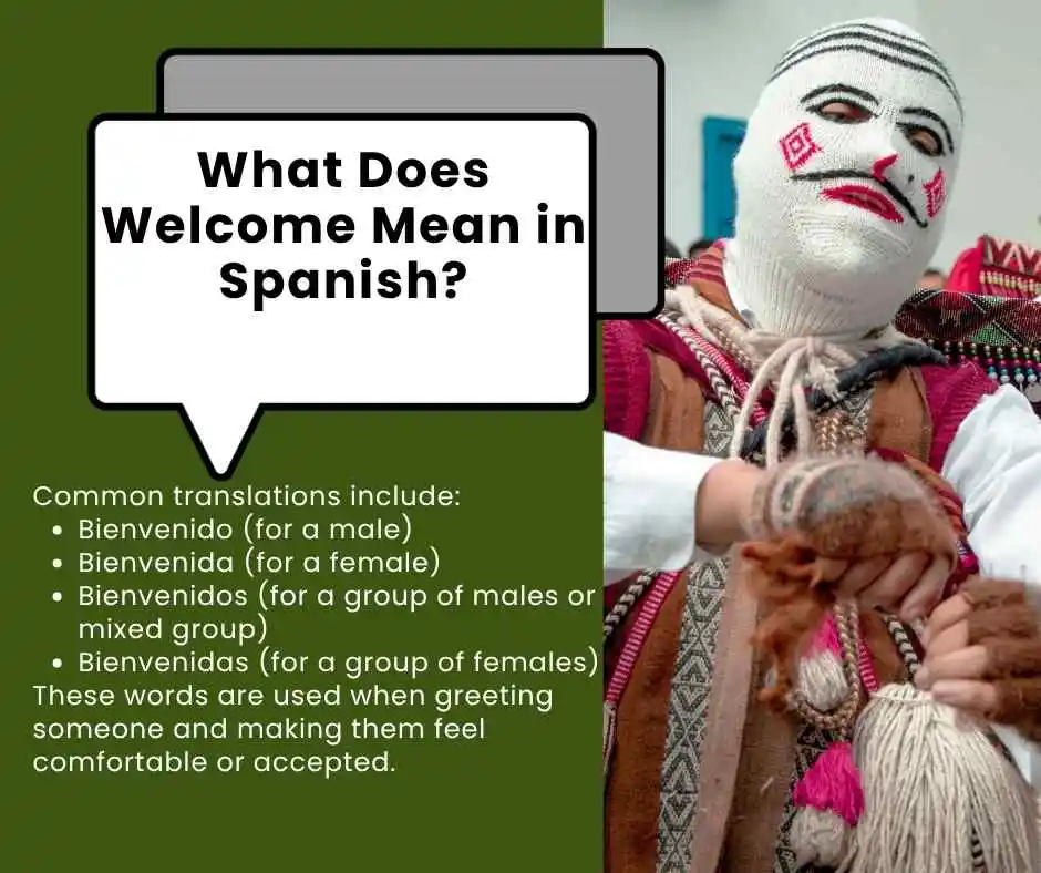 how to say welcome in spanish