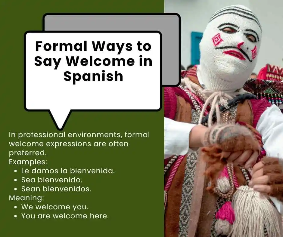 how to say welcome in spanish
