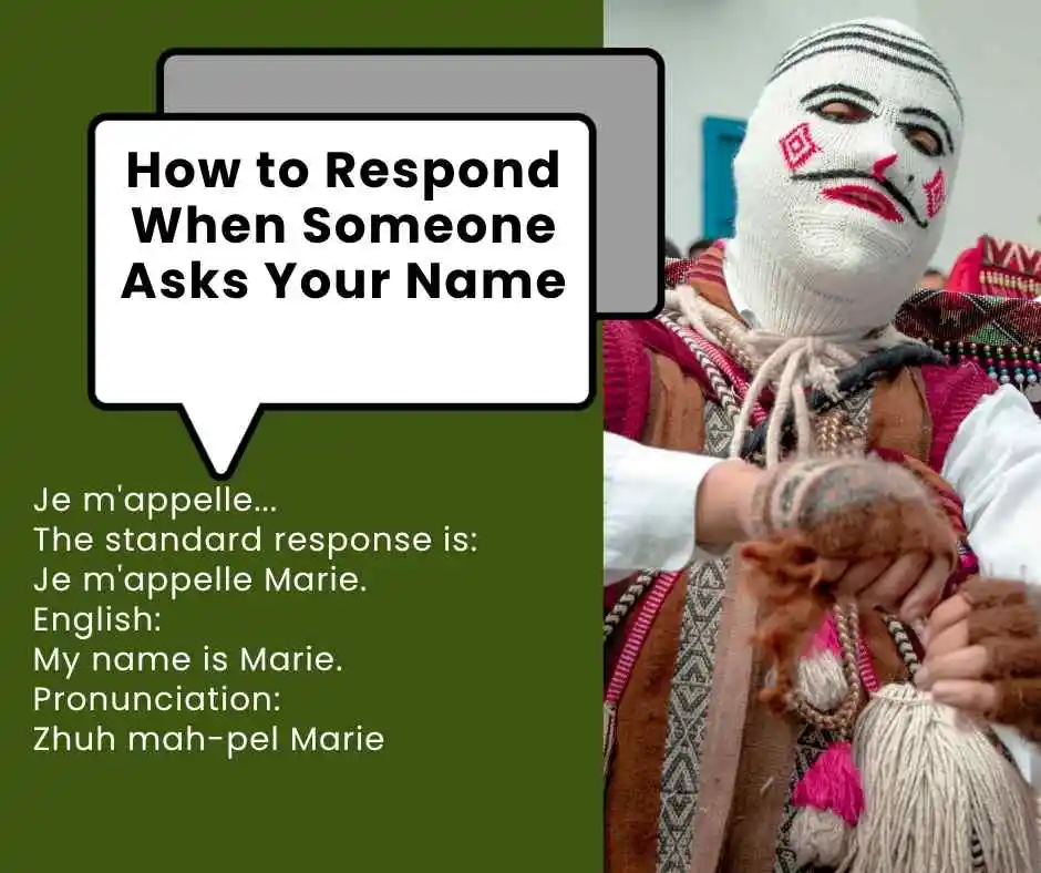 how to say what is your name in french