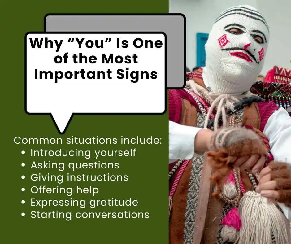 how to say you in sign language