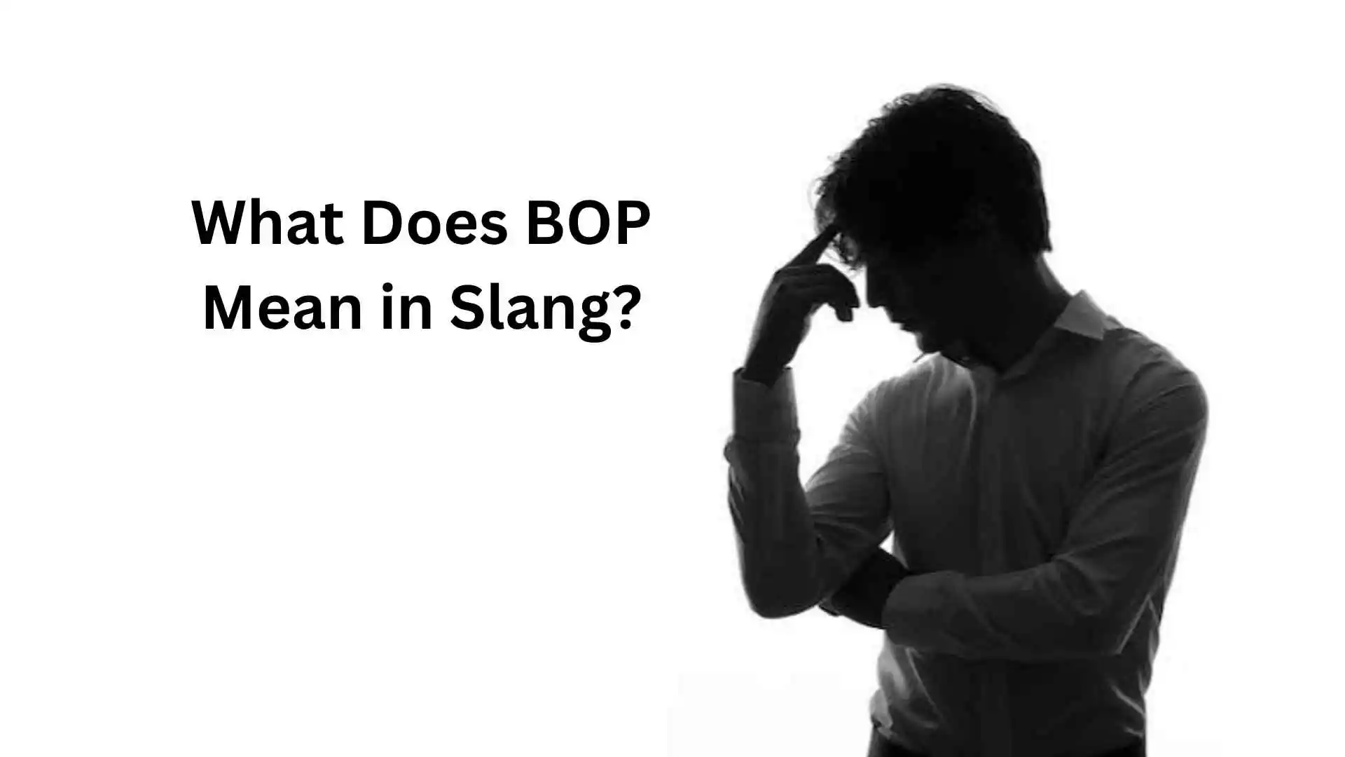 what does bop mean in slang