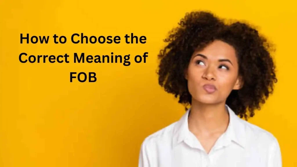 what does fob mean