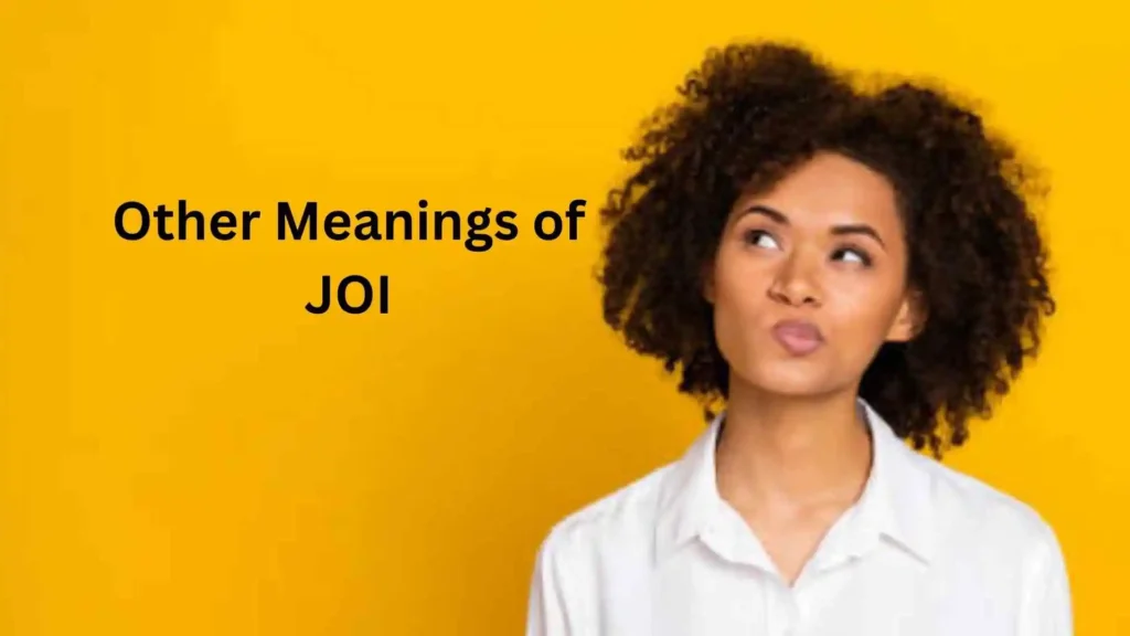 what does joi mean