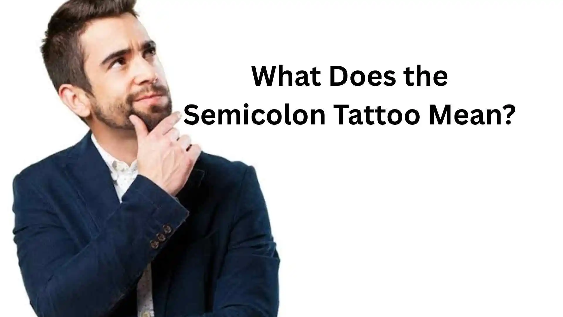 what does the semicolon tattoo mean